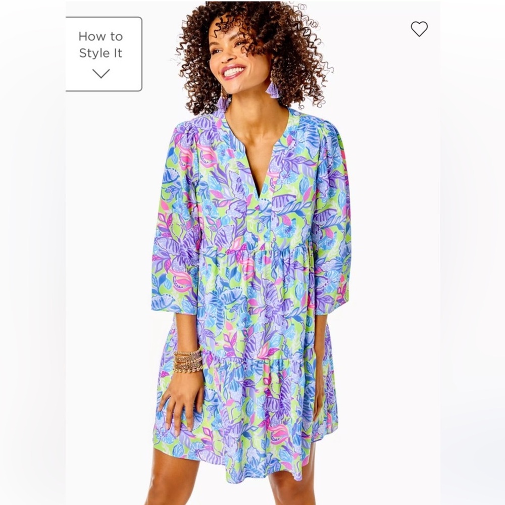 Lilly Pulitzer Martine dress dew drop, size S